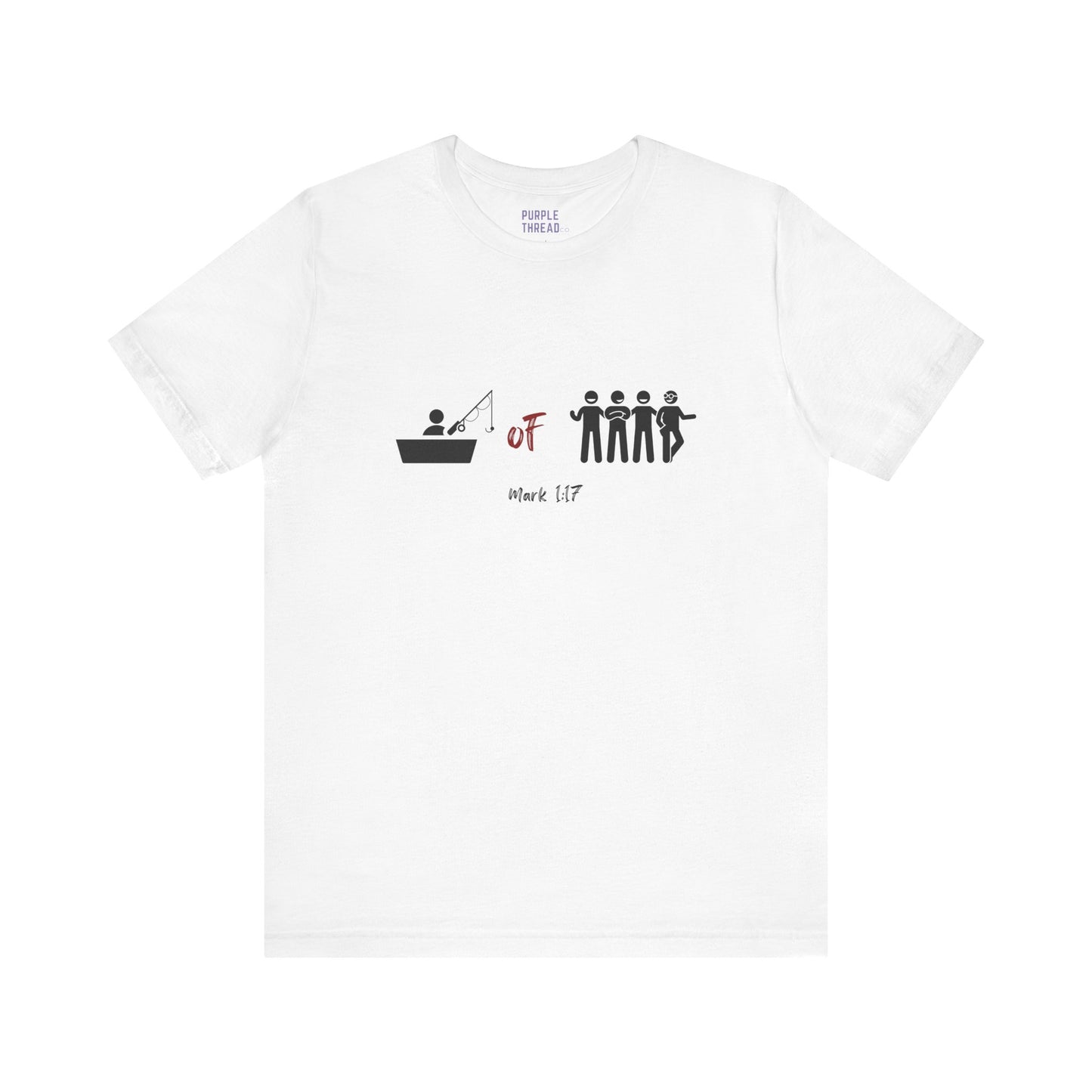 "Fisher of Men" Tee, Christian T-Shirt for Women and Men – Faith-Based Graphic Tee with Bible Verse or Inspirational Message – Soft Unisex Fit – Religious Apparel for Church, Gifts, or Everyday Wear – Jesus Shirt, Spiritual Clothing, Scripture Tee