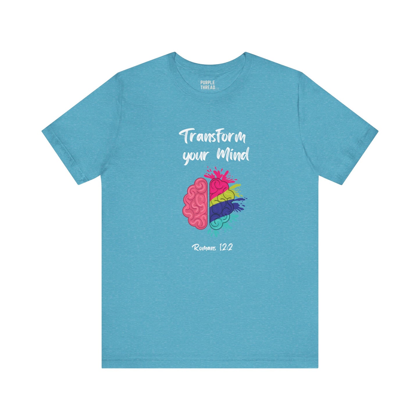 “Transform Your Mind” Christian T-Shirt – Romans 12:2 Inspired Faith Tee