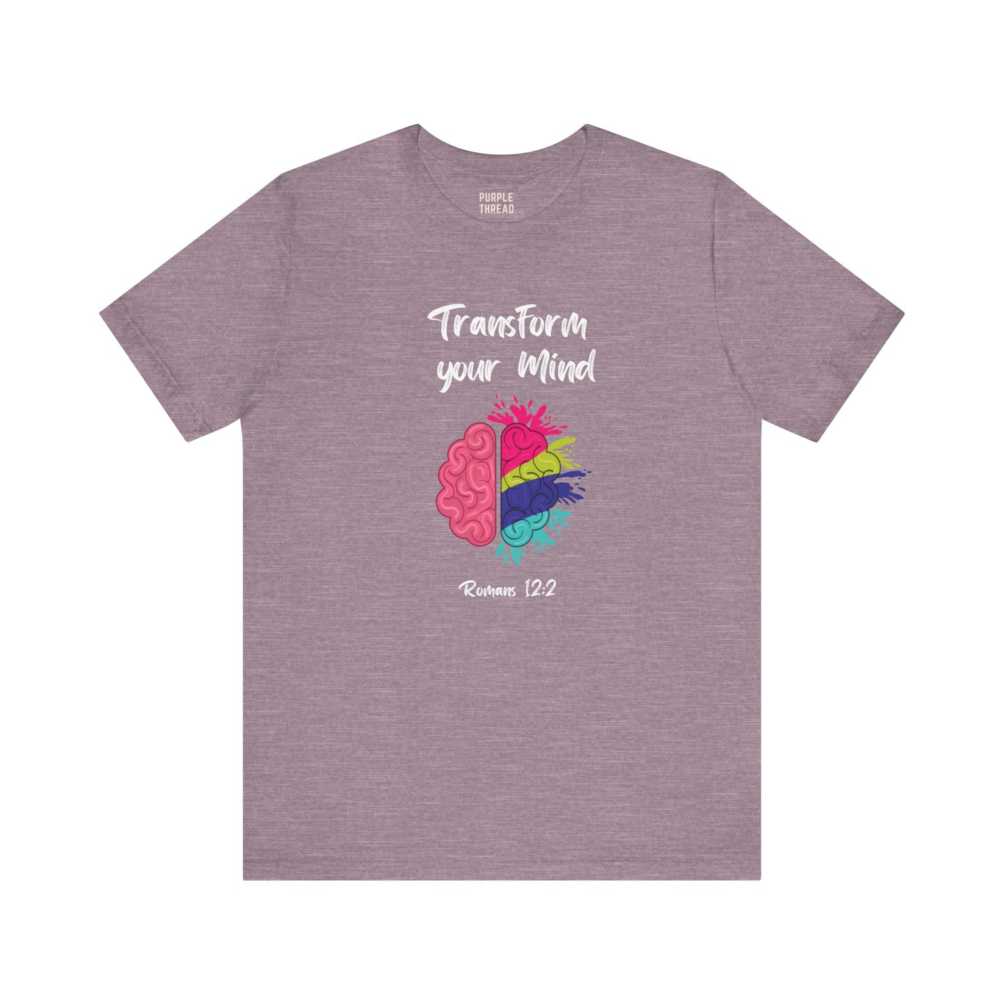 “Transform Your Mind” Christian T-Shirt – Romans 12:2 Inspired Faith Tee