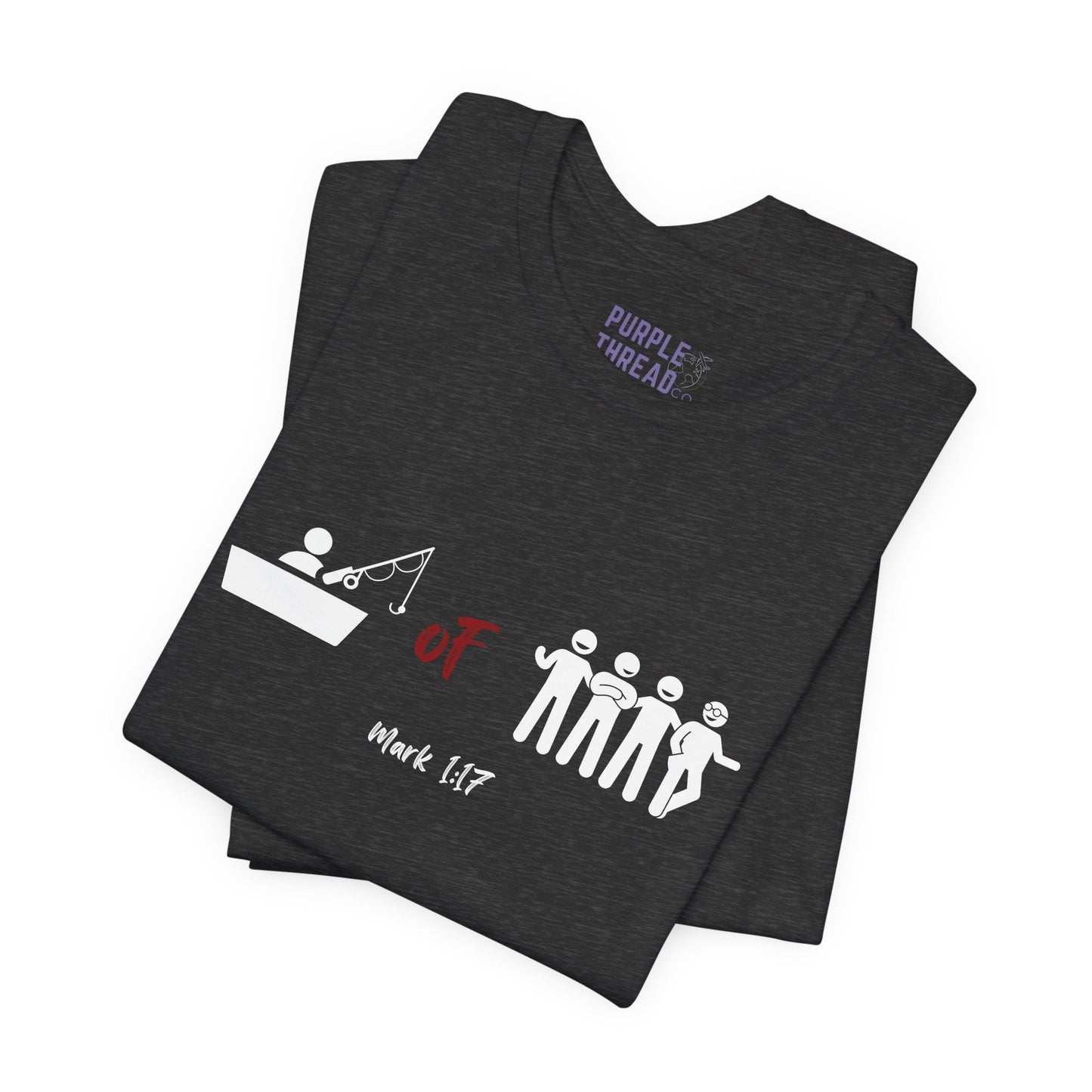 "Fisher of Men" Tee, Christian T-Shirt for Women and Men – Faith-Based Graphic Tee with Bible Verse or Inspirational Message – Soft Unisex Fit – Religious Apparel for Church, Gifts, or Everyday Wear – Jesus Shirt, Spiritual Clothing, Scripture Tee
