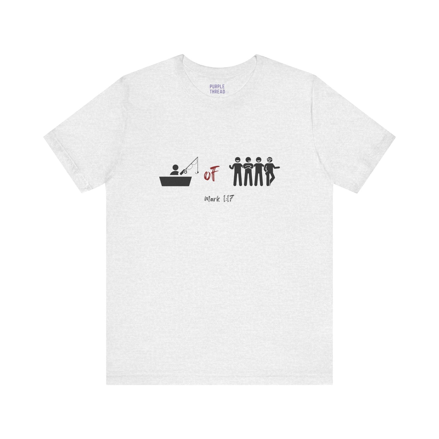 "Fisher of Men" Tee, Christian T-Shirt for Women and Men – Faith-Based Graphic Tee with Bible Verse or Inspirational Message – Soft Unisex Fit – Religious Apparel for Church, Gifts, or Everyday Wear – Jesus Shirt, Spiritual Clothing, Scripture Tee