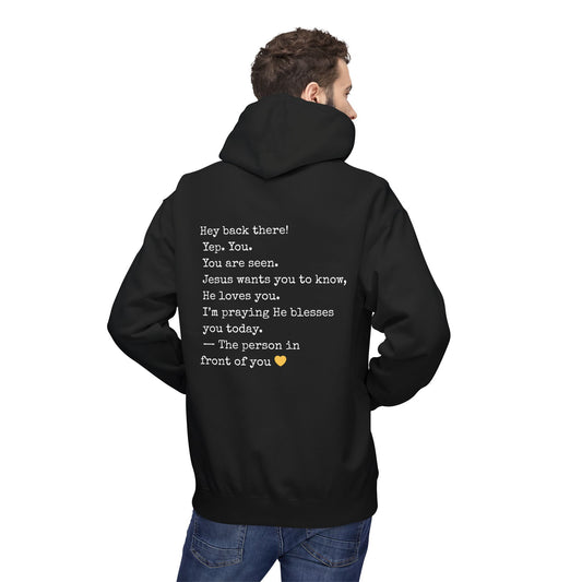 “Hey You” Christian Hoodie for Both Men and Women – Faith-Based Inspirational Hoodie That Speaks Life
