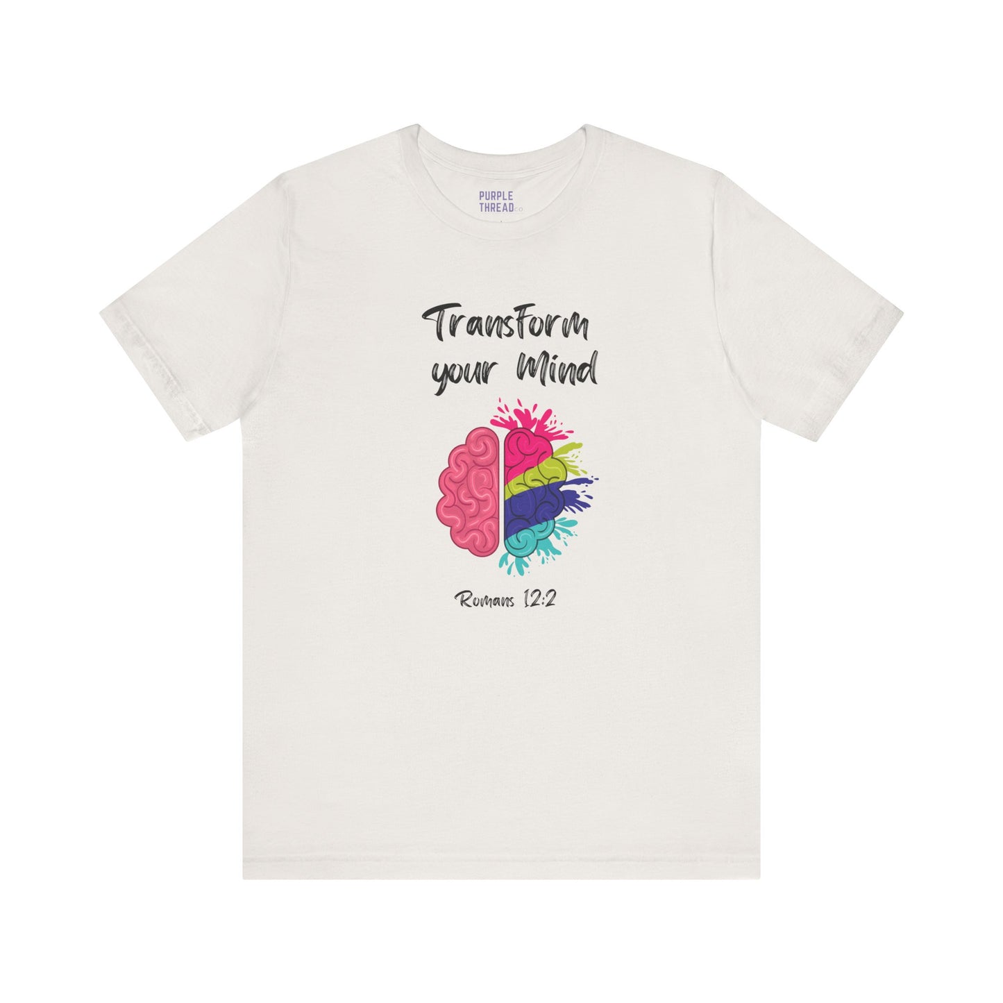 “Transform Your Mind” Christian T-Shirt – Romans 12:2 Inspired Faith Tee