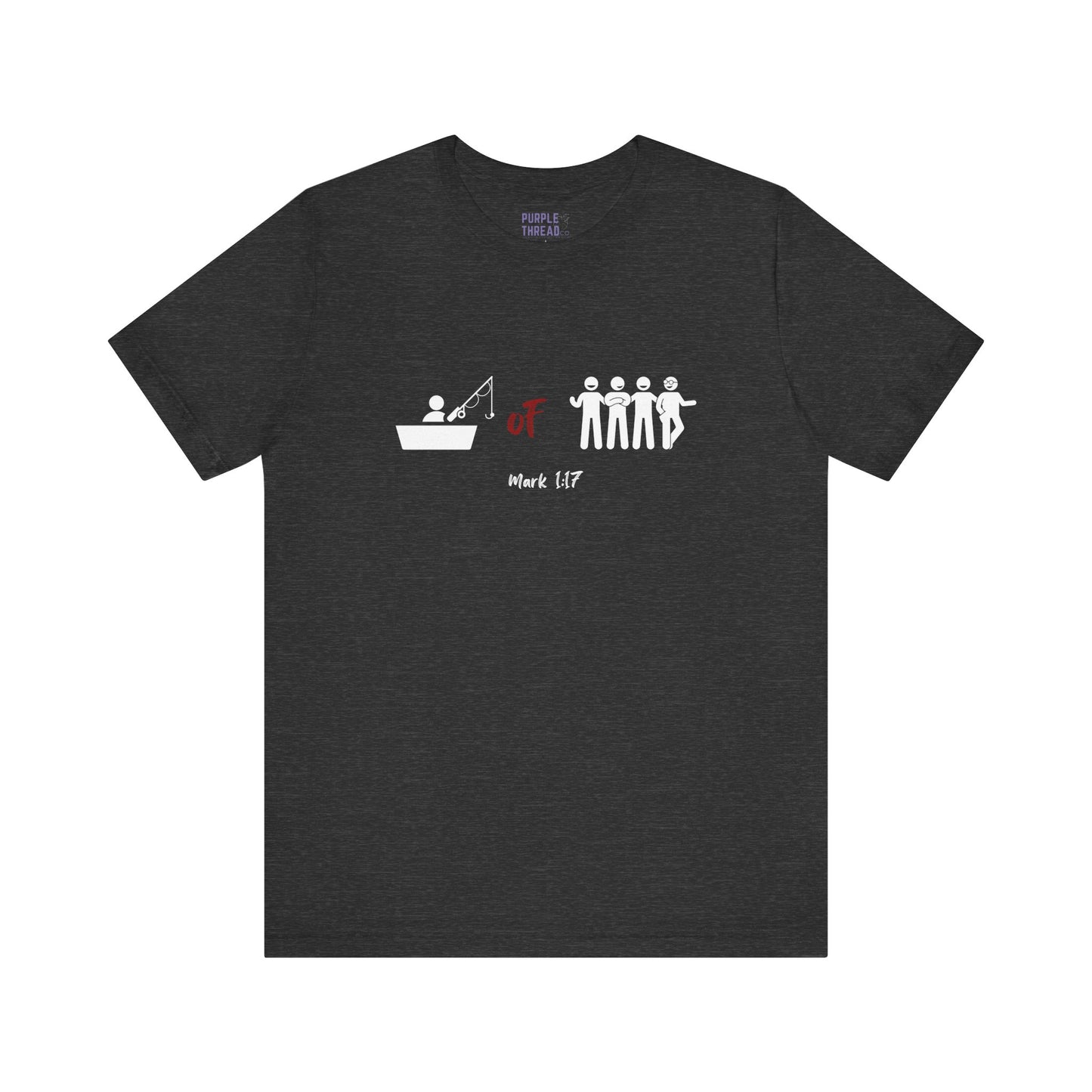 "Fisher of Men" Tee, Christian T-Shirt for Women and Men – Faith-Based Graphic Tee with Bible Verse or Inspirational Message – Soft Unisex Fit – Religious Apparel for Church, Gifts, or Everyday Wear – Jesus Shirt, Spiritual Clothing, Scripture Tee