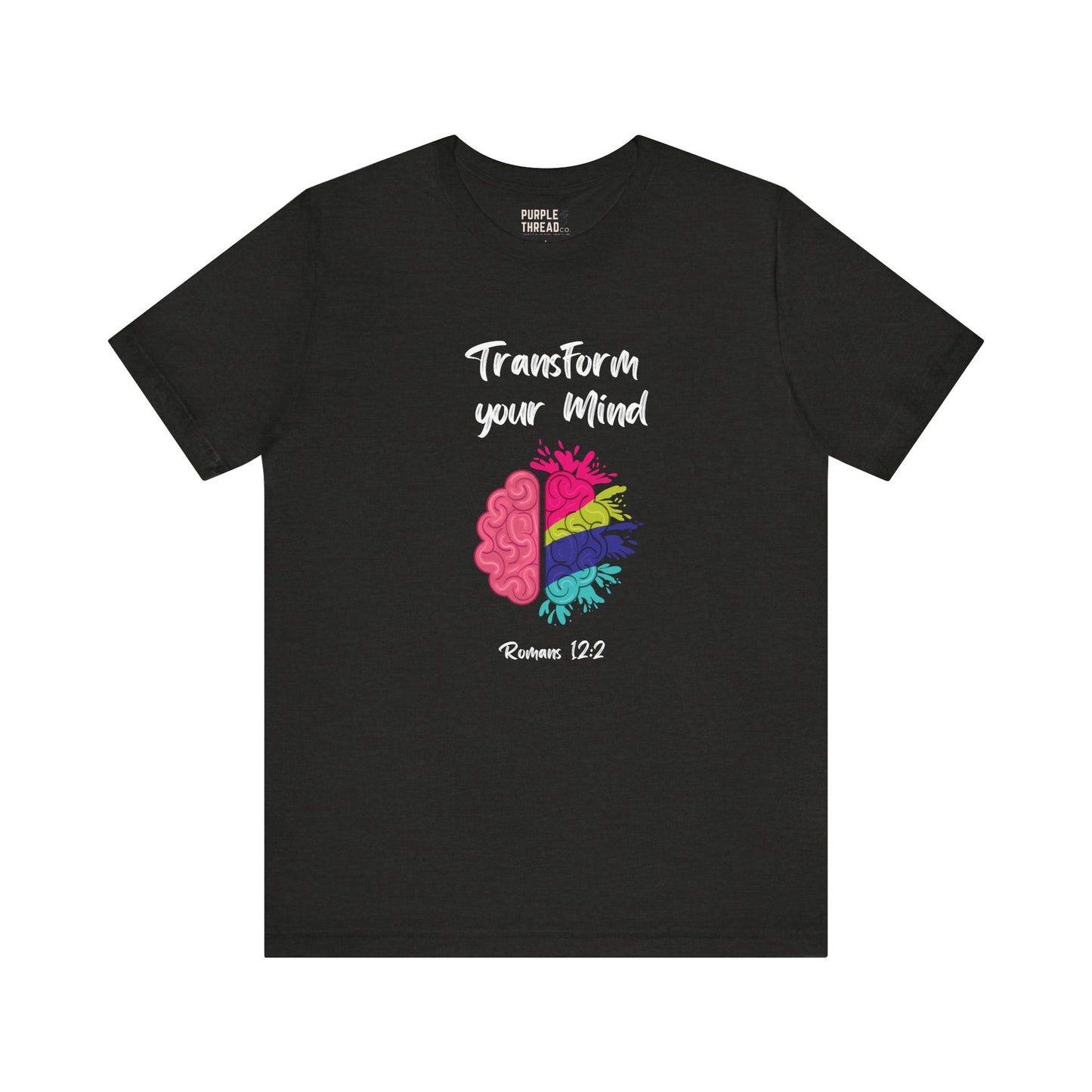 “Transform Your Mind” Christian T-Shirt – Romans 12:2 Inspired Faith Tee