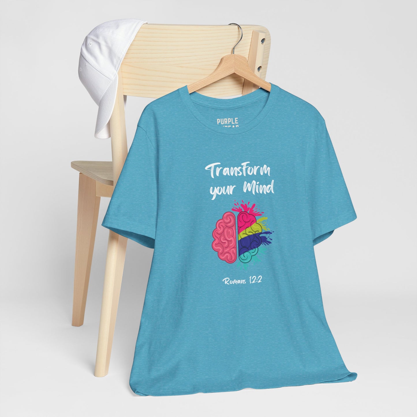 “Transform Your Mind” Christian T-Shirt – Romans 12:2 Inspired Faith Tee