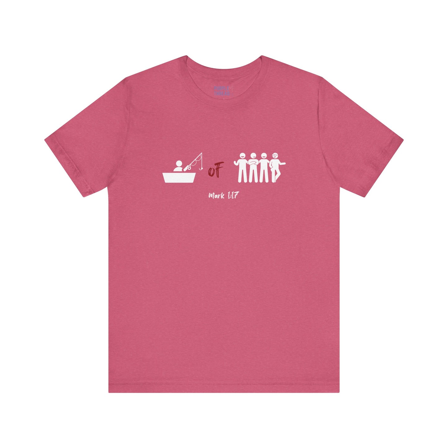 "Fisher of Men" Tee, Christian T-Shirt for Women and Men – Faith-Based Graphic Tee with Bible Verse or Inspirational Message – Soft Unisex Fit – Religious Apparel for Church, Gifts, or Everyday Wear – Jesus Shirt, Spiritual Clothing, Scripture Tee