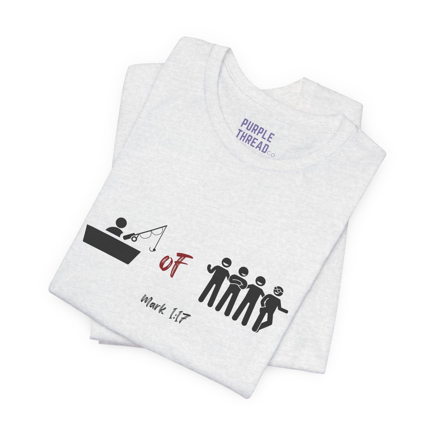 "Fisher of Men" Tee, Christian T-Shirt for Women and Men – Faith-Based Graphic Tee with Bible Verse or Inspirational Message – Soft Unisex Fit – Religious Apparel for Church, Gifts, or Everyday Wear – Jesus Shirt, Spiritual Clothing, Scripture Tee