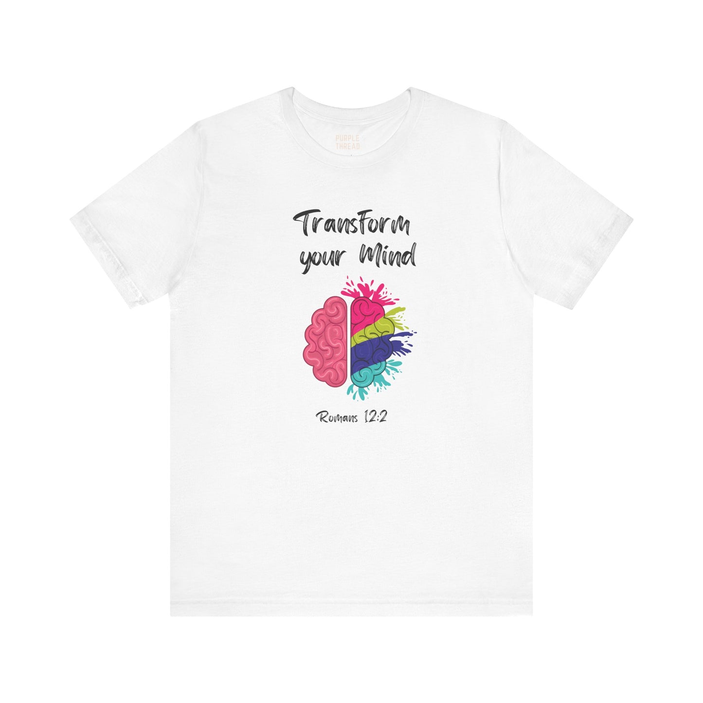 “Transform Your Mind” Christian T-Shirt – Romans 12:2 Inspired Faith Tee