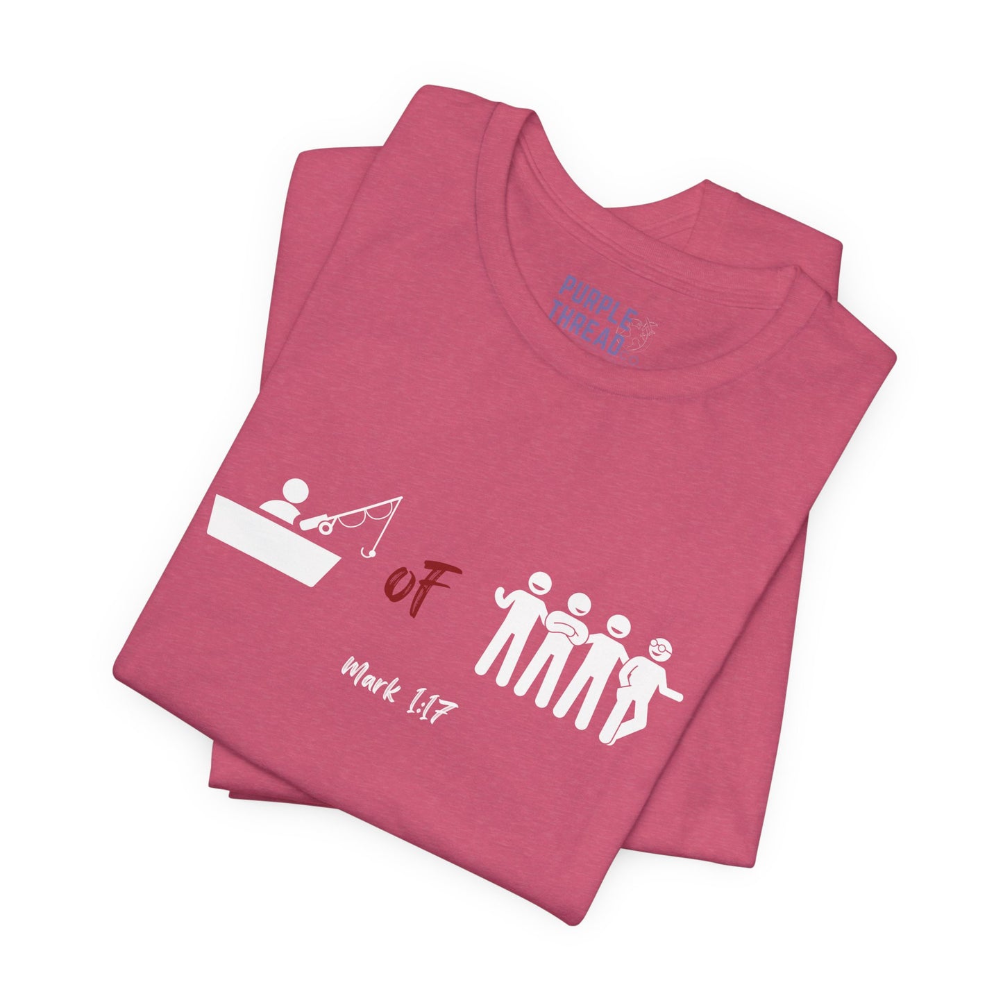 "Fisher of Men" Tee, Christian T-Shirt for Women and Men – Faith-Based Graphic Tee with Bible Verse or Inspirational Message – Soft Unisex Fit – Religious Apparel for Church, Gifts, or Everyday Wear – Jesus Shirt, Spiritual Clothing, Scripture Tee