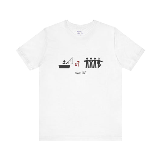 "Fisher of Men" Tee, Christian T-Shirt for Women and Men – Faith-Based Graphic Tee with Bible Verse or Inspirational Message – Soft Unisex Fit – Religious Apparel for Church, Gifts, or Everyday Wear – Jesus Shirt, Spiritual Clothing, Scripture Tee