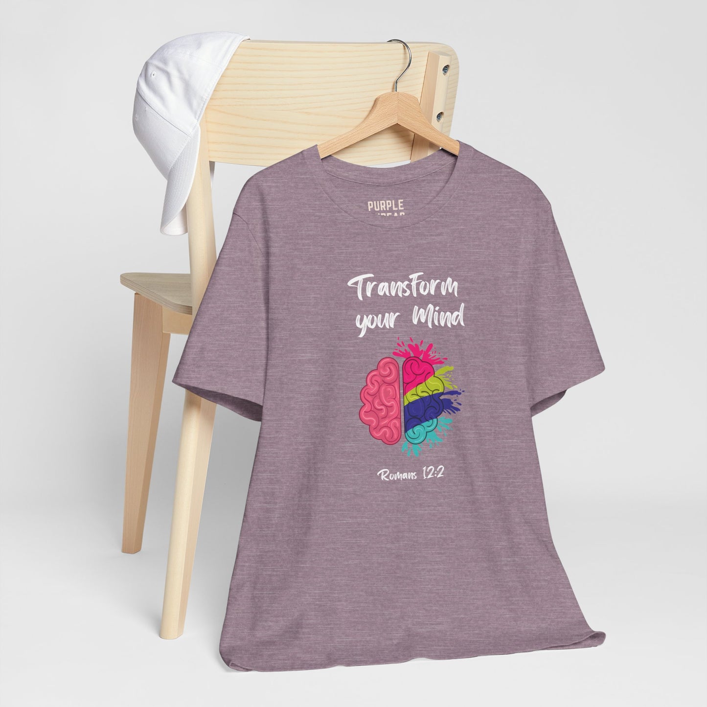 “Transform Your Mind” Christian T-Shirt – Romans 12:2 Inspired Faith Tee